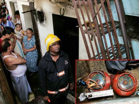 મુંબઇ: સાંતાક્રૂઝમાં સિલિન્ડર ફૂટવાથી 4ની મોત