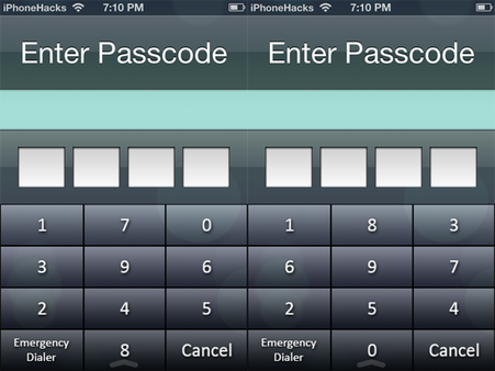 લોક સ્ક્રિન અને પાસકોડ
