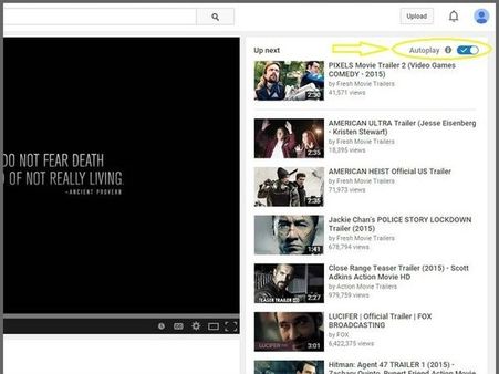 ઓટો પ્લે ડિસેબલ કરવા માટે