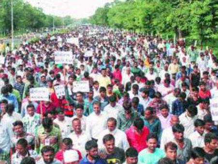 રાધનપુરમાં અનામત રેલી