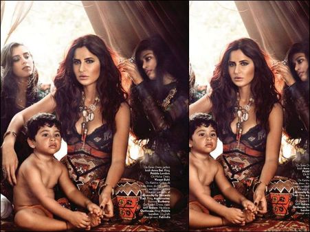 બાળકો સાથે કેટ