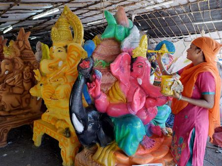 ગણેશ મહોત્સવની તૈયારી 