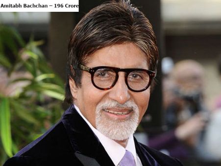 અમિતાભ બચ્ચન-196 કરોડ 