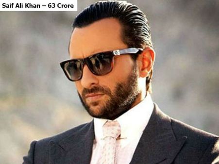 સૈફ અલી ખાન- 63 કરોડ 