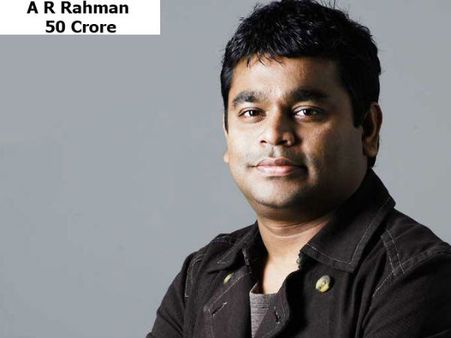 એ.આર.રહેમાન- 50 કરોડ 