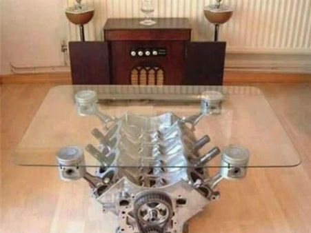 જૂની કારના સ્પેરપાર્ટસથી ઘર સજાવટ 