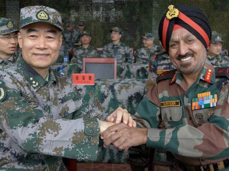 ભારત ચીનનો સંયુક્ત સૈન્ય અભ્યાસ 