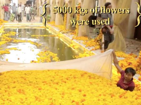 5000 કિલો ફૂલ 