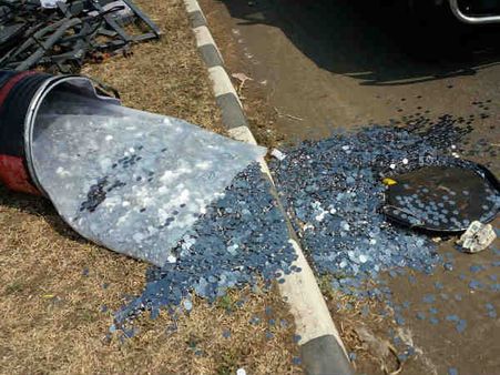 ટર્ન લેતી વખતે થયો અકસ્માત 