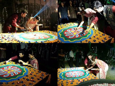 રણબીર અને દિપીકા તેમના જીવનમાં ભર્યા રંગ 