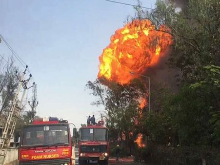 અંકલેશ્વર GIDCમાં ખાતે લાગી આગ 