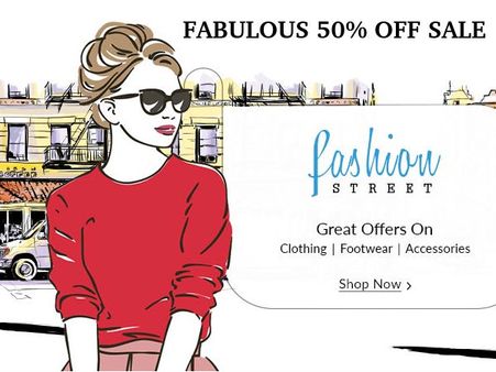 ફિલ્પકાર્ટ, એમેઝોન, પેટીએમ પર છે 50% ઓફ સેલ