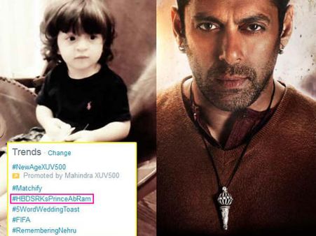 જ્યારે અબરામે પછાડ્યો હતો સલમાન ખાનને