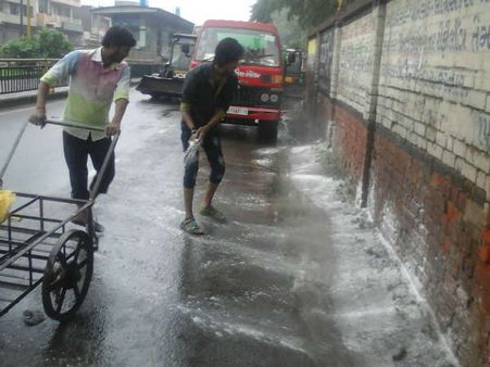 સફાઇ કામગિરી શરૂ