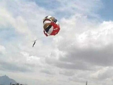 પેરાસેલિંગ કરતો વેપારી 60 મી. ઉંચાઈથી પટકાયો, સારવાર ન મળતા મોત