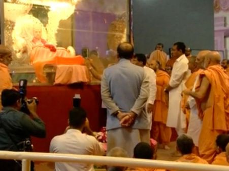 પ્રમુખ સ્વામીના અંતિમ વિધિની તસવીરો 