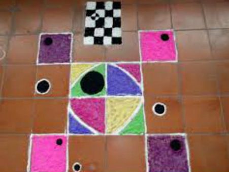 રાત જાગીને કરવી રંગોળી