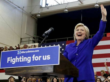 ડેમોક્રેટ્સને ભરોસો હિલેરી ક્લિંટન જ હશે આગામી રાષ્ટ્રપતિ