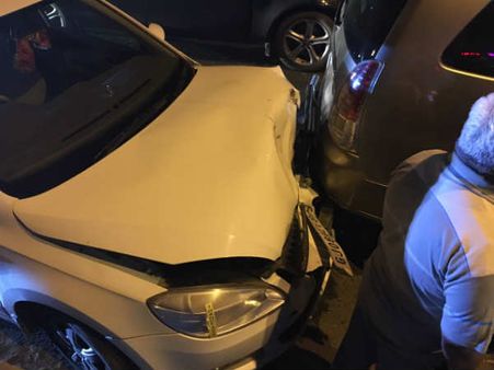 દારૂ પીધેલા ડ્રાઇવેર એક પછી એક પાંચેક ગાડીઓ સાથે કર્યા અકસ્માત