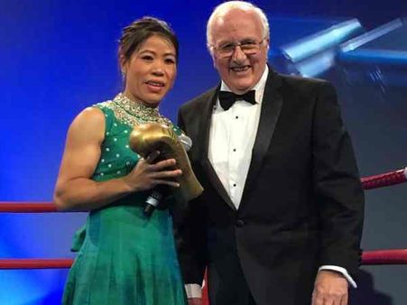 વિશ્વ ચેમ્પિયન ભારતીય બોક્સર મેરી કોમને આઇબા લીજેંડ્સ એવોર્ડ