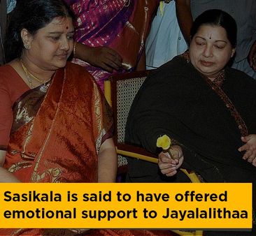 જયલલિતાને મનબળ આપ્યું શશિકલાએ