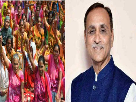 આંગણવાડીની બહેનાએ કર્યો CMના ઘરની બહાર દેખાવ તો થઇ અટક