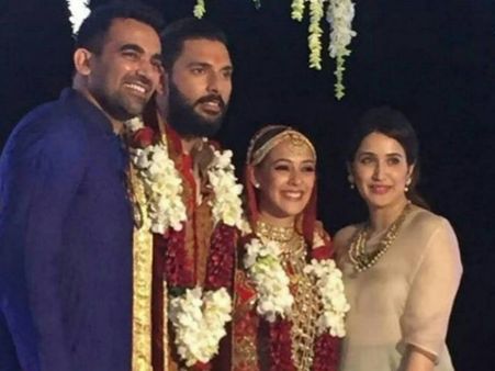 યુવી-હેઝલના લગ્નમાં ઝહીર-સાગરિકા