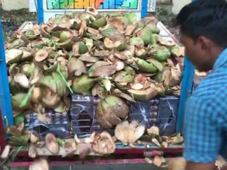 ઉપર નાળિયેર, નીચે દારૂ, દારૂ ઘુસાડવાની નવી રીત