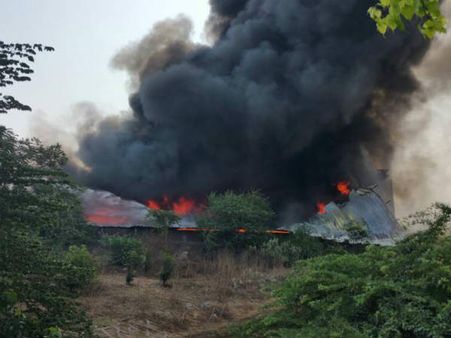 અંકલેશ્વરમાં ડાઈંગ કંપનીમાં ભીષણ આગ