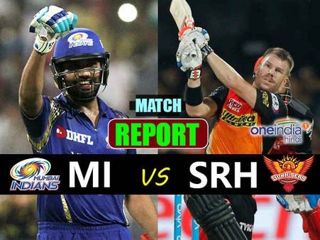 IPL 10: હૈદરાબાદે મુંબઇ ઇન્ડિયન્સને 7 વિકેટથી હરાવ્યુ હતુ.