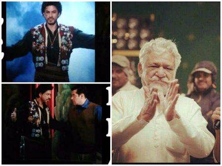 ઓમ પુરી અને શાહરૂખ ખાન