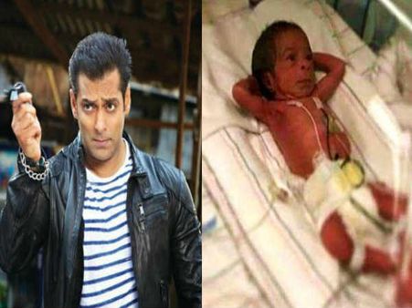 નવજાત શિશુએ આપ્યો સલ્લુની સ્ટાઇલમાં પોઝ તો લોકો કર્યું આ