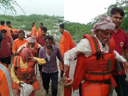 સુરેન્દ્રનગરમાં NDRFનું રેસ્ક્યુ ઓપરેશન