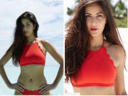 રેડ બિકિનીમાં કેટરિનાની આ લેટેસ્ટ તસવીર થઇ રહી છે વાયરલ