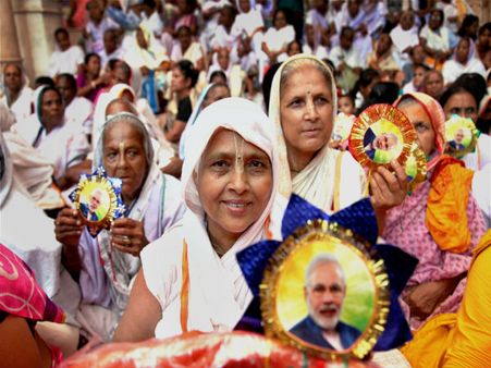 નેરન્દ્ર મોદીના નામની રાખડી