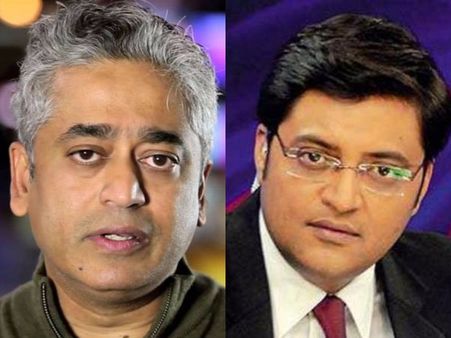 અરનબ ગોસ્વામીને રાજદીપે કહ્યું, ફેંકુગીરીની પણ હદ હોય!