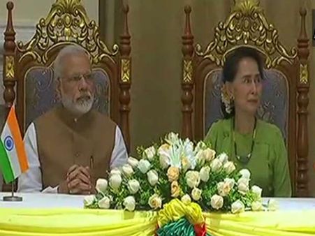 મ્યાનમારમાં PM મોદી, રોહિંગ્યા મુદ્દે સમાધાનની ઇચ્છા વ્યક્ત કરી