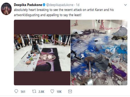 દીપિકાનું ટ્વીટ 