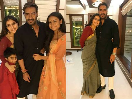 અજય દેવગણ પરિવાર સાથે