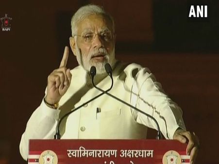 અક્ષરધામમાં PM:જ્યારે સ્વામીજીએ મારા ભાષણની ટેપ મંગાવી...