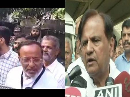 અર્જૂન મોઢવાડિયા અને એહમદ પટેલ 