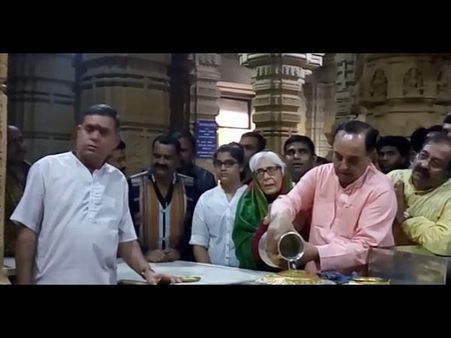 સુબ્રમણ્યમ સ્વામીએ સોમનાથની લીધી મુલાકાત