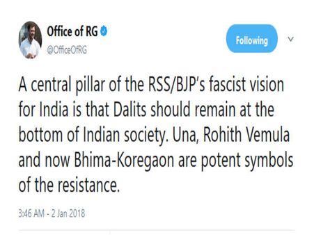 રાહુલે ભાજપને આપ્યો દોષ