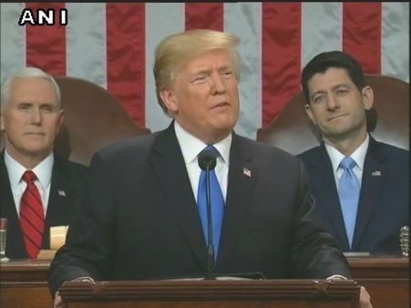 અમેરિકાના રાષ્ટ્રપતિ ડોનાલ્ડ ટ્રંપે જોઇન્ટ સેશનને કર્યું સંબોધિત