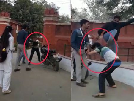 Video: ગર્લ્સ હોસ્ટેલ બહાર મળવા આવેલા વ્યક્તિની ધુલાઈ