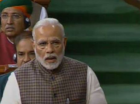 લોકસભામાં PM મોદીએ વિરોધ વચ્ચે ભાષણ આપતા કહ્યું આ...