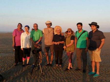 વહિદા રહેમાને લીધી જામનગરના મરિન નેશનલ ટાપુની મુલાકાત