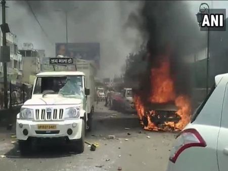 ભારત બંધ: મધ્યપ્રદેશ માં બે પોલીસકર્મીઓ પર હત્યાનો કેસ નોંધાયો