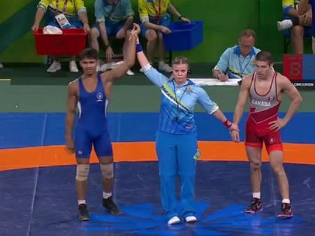 CWG 2018: કુશ્તીમાં રાહુલ અવારે એ જીત્યો ગોલ્ડ મેડલ