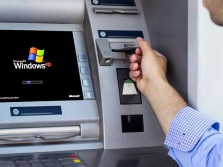 વિંડોઝ એક્સપીને એટીએમાંથી હટાવે બેંક વિંડોઝ એક્સપીને એટીએમાંથી હટાવે બેંક